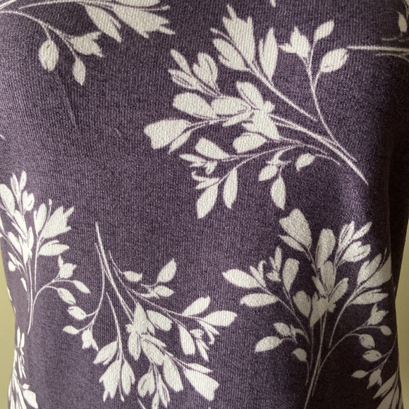 Live Love Lounge Karen Neuburger Purple & Gray Floral Cozy Tank Top Size Small - Picture 8 of 8